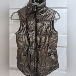 Wet Seal Metallic Vest for Kids - Shiny Brown